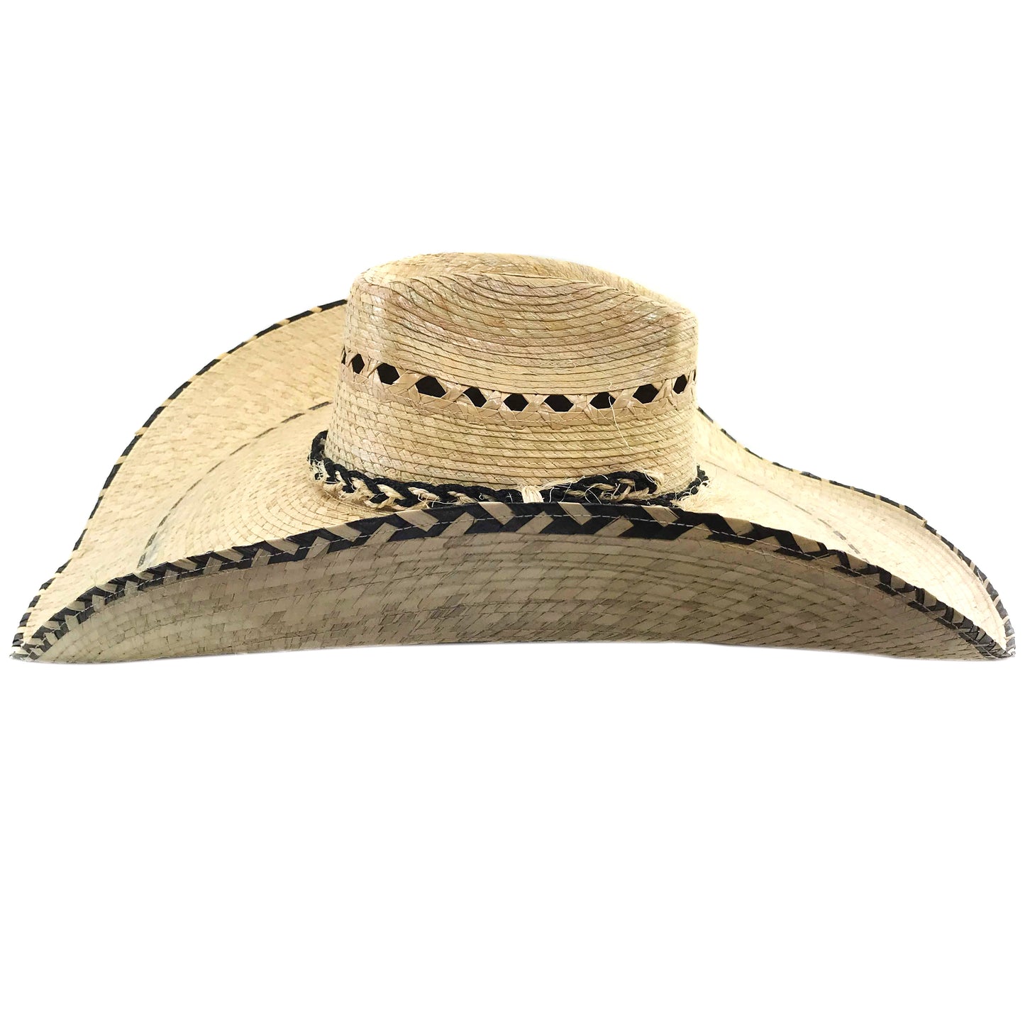 Large 21" Milani Gaucho Straw Mexican Cowboy Hat