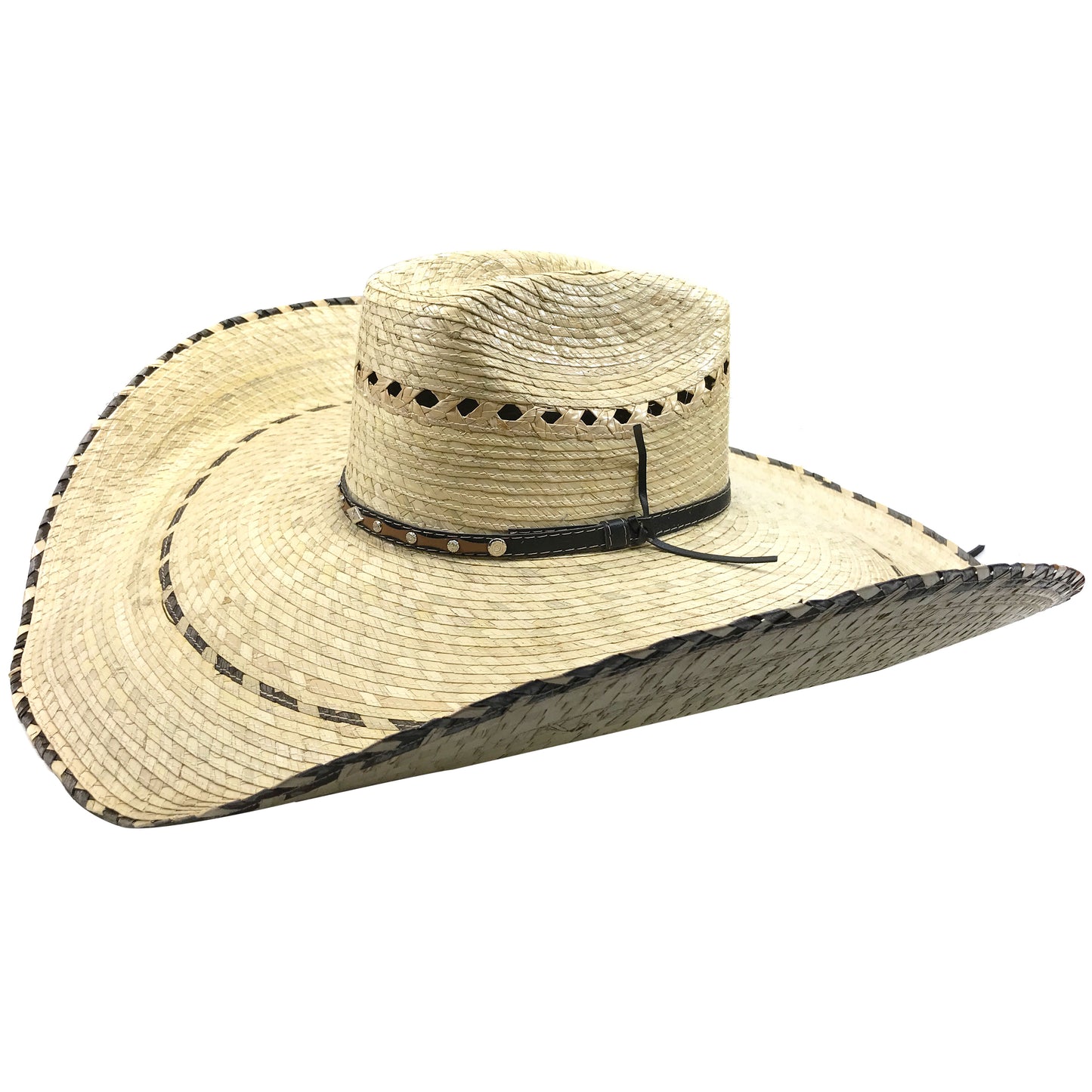 Large 21" Milani Gaucho Straw Mexican Cowboy Hat