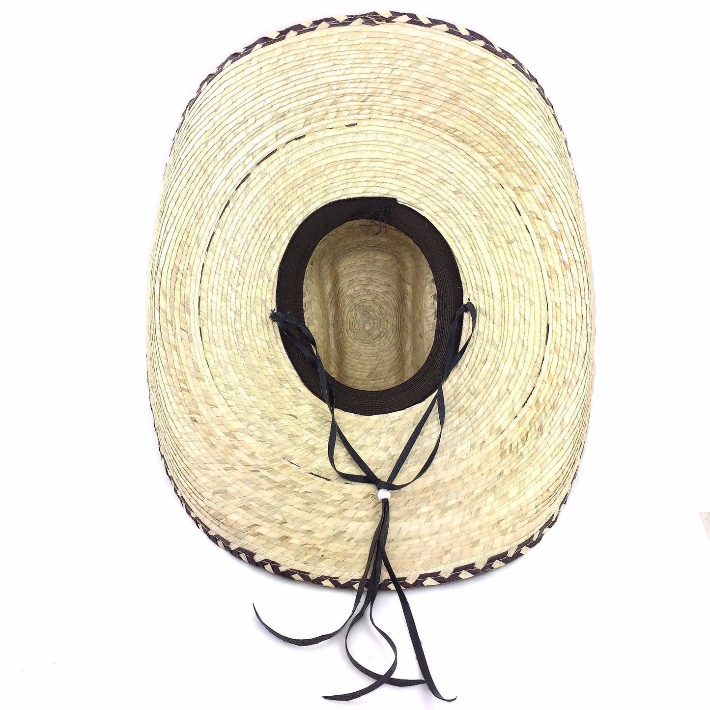 Large 21" Milani Gaucho Straw Mexican Cowboy Hat